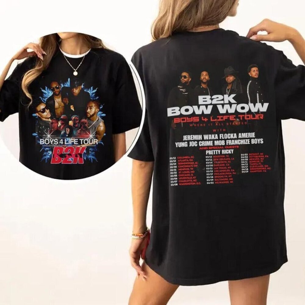 B2K Bow Wow Shirt  Boys 4 Life Tour 2026 T-Shirt .